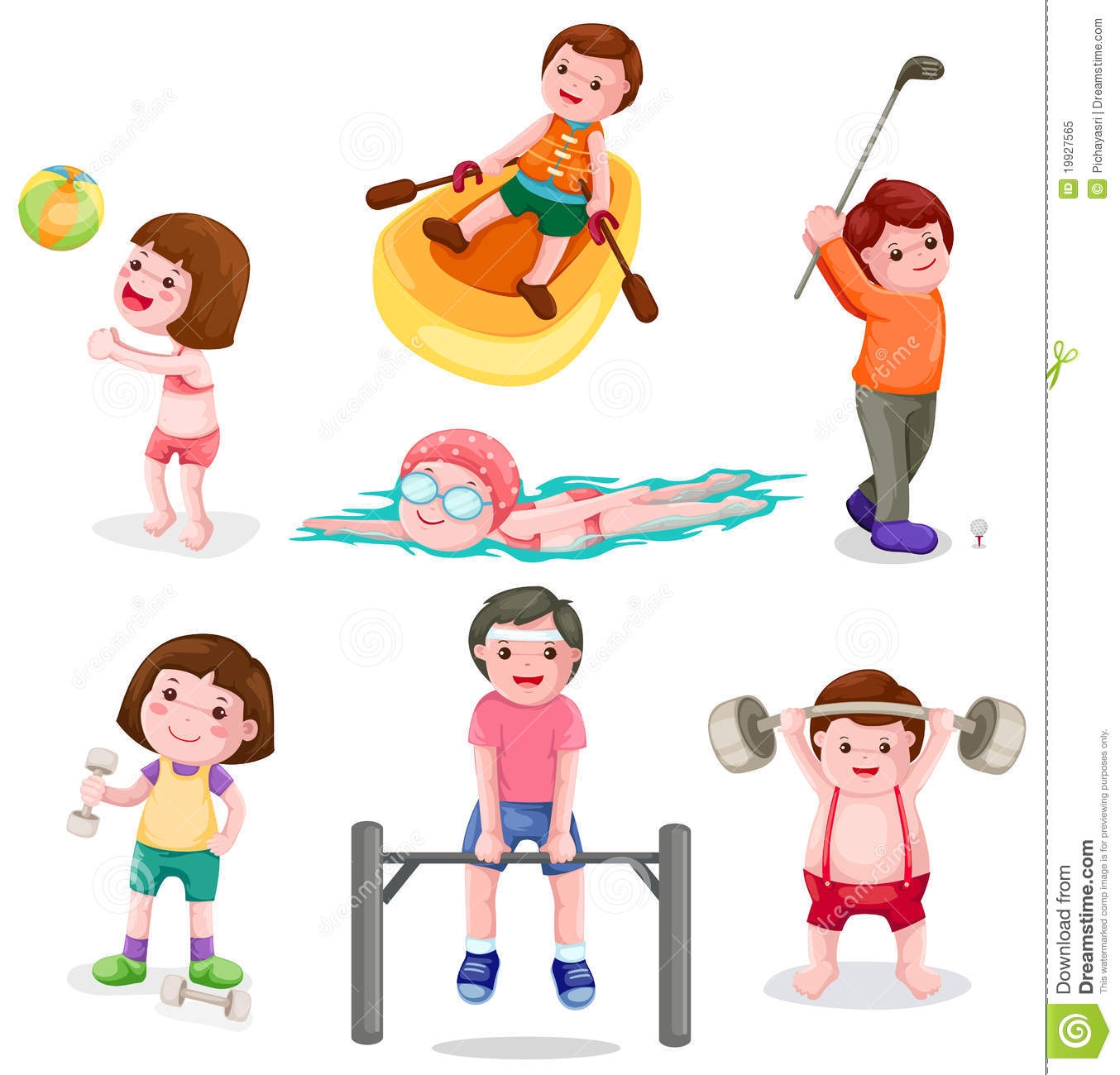 Physical activity images.