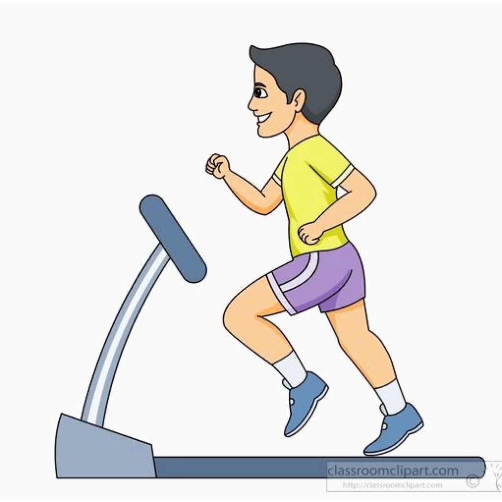 Exercise running clipart