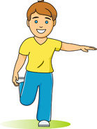 Stretching exercise clipart