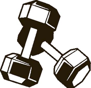 Fitness weight clipart.