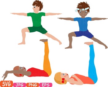 Yoga poses clip.