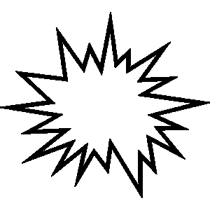 Free Explosion Clipart Black And White, Download Free Clip