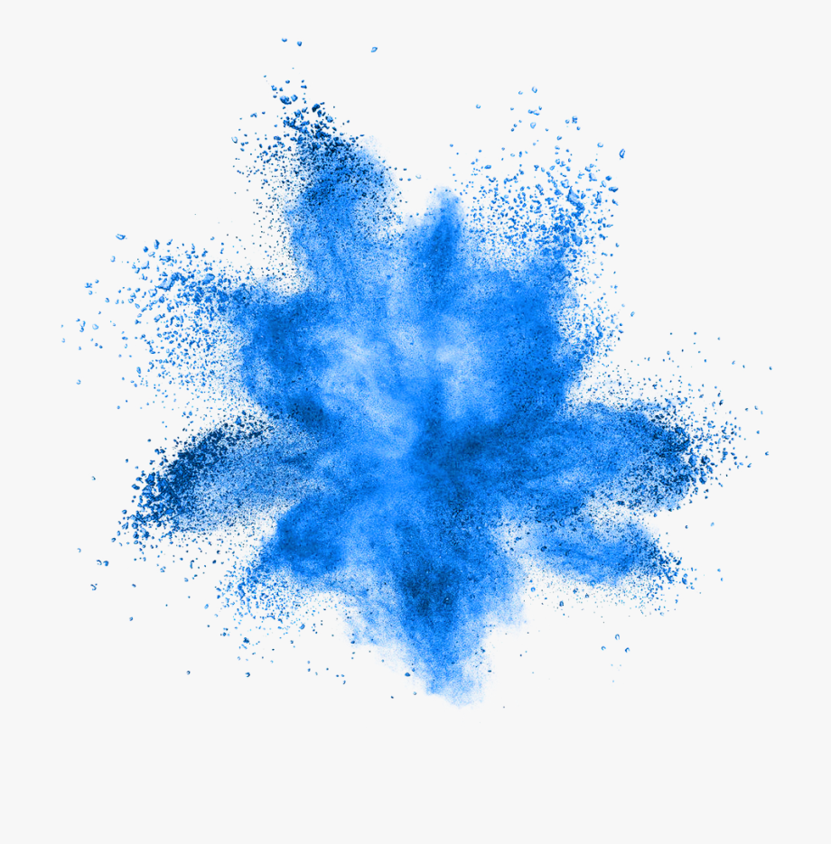 Blue flower explosion.