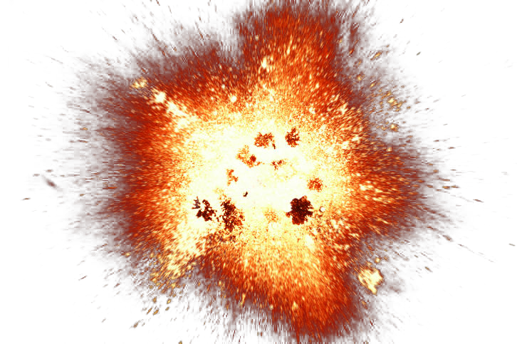 Explosion clipart realistic.