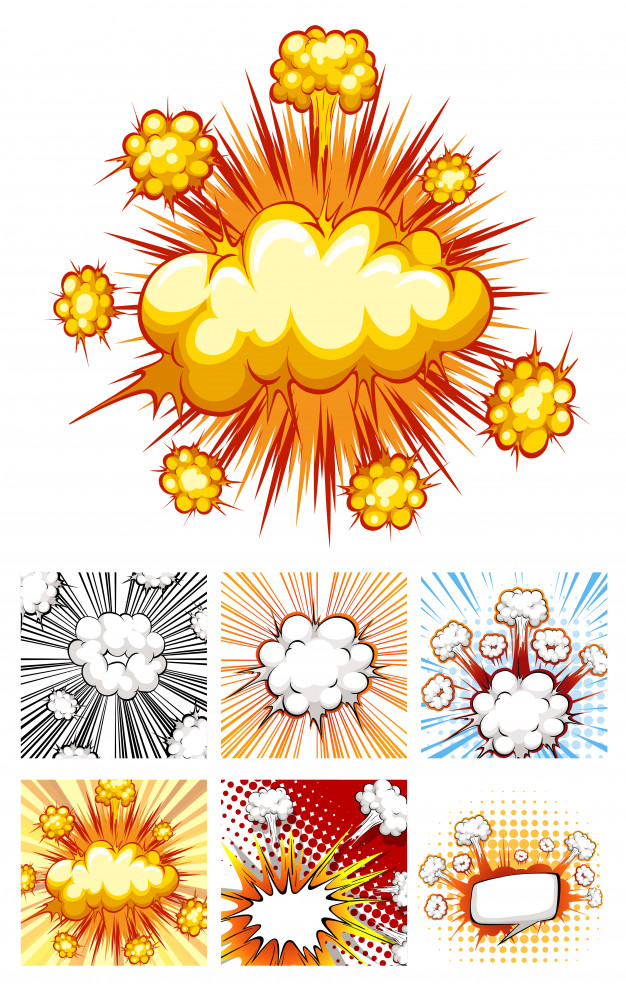 Different designs explosion.