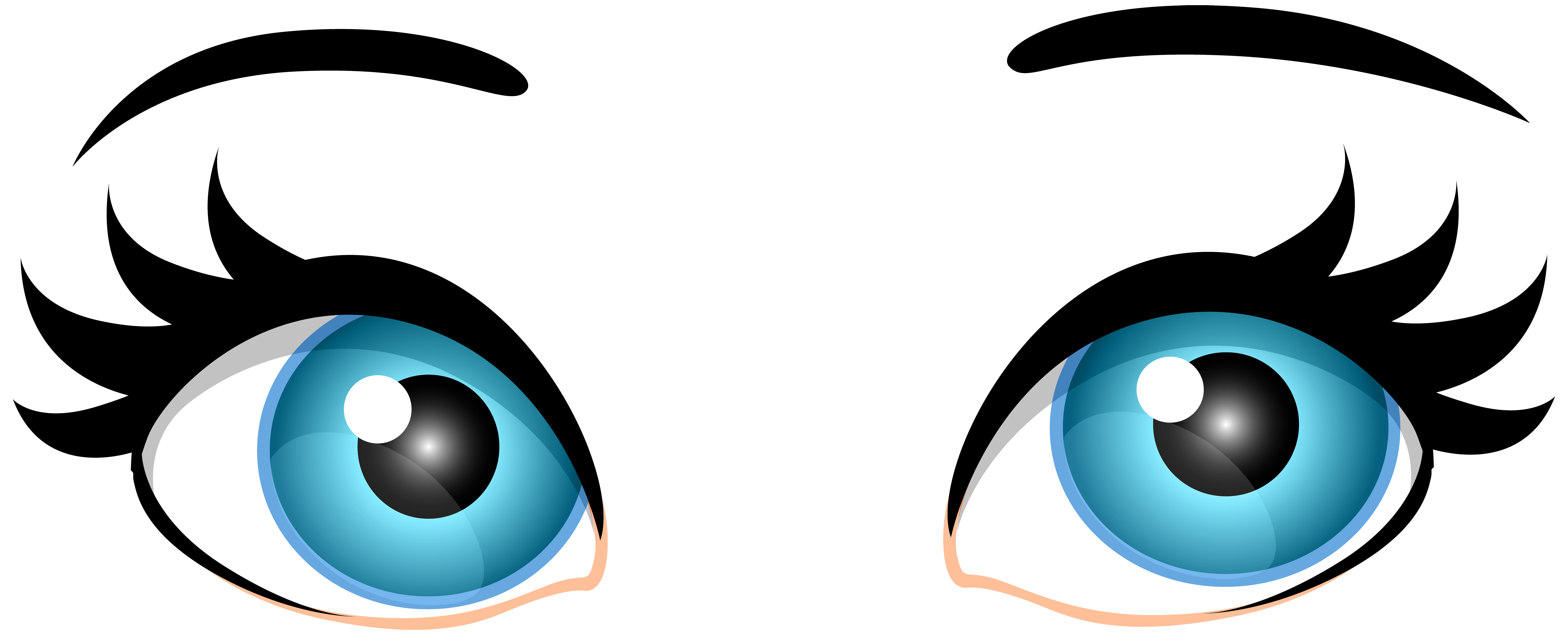 Blue female eyes.