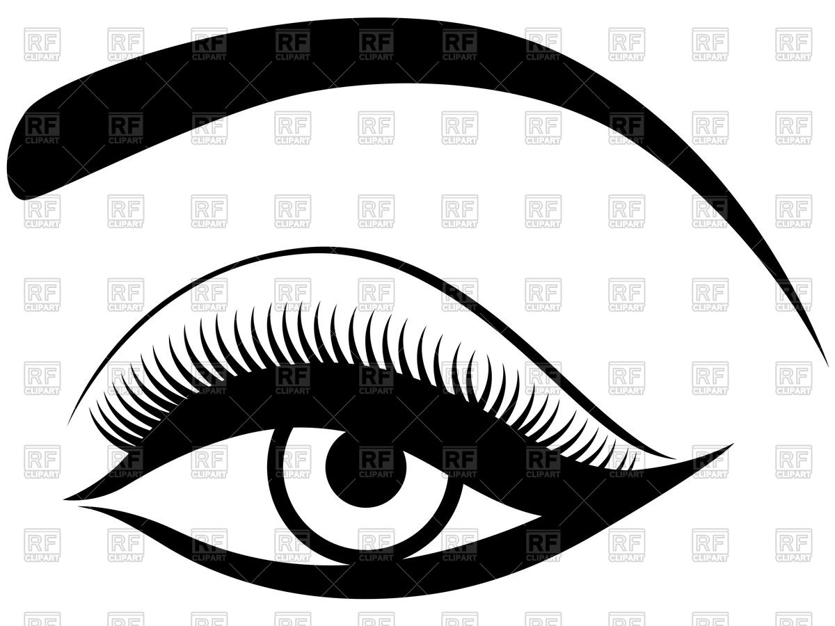 eyes clipart black and white beautiful