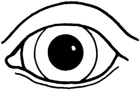 Eye coloring page.