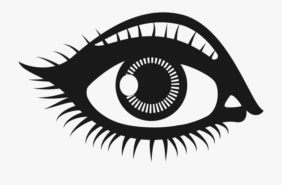 eyes clipart black and white coloring