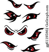 Evil Eyes Clip Art