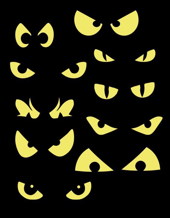 Scary eyes clipart.