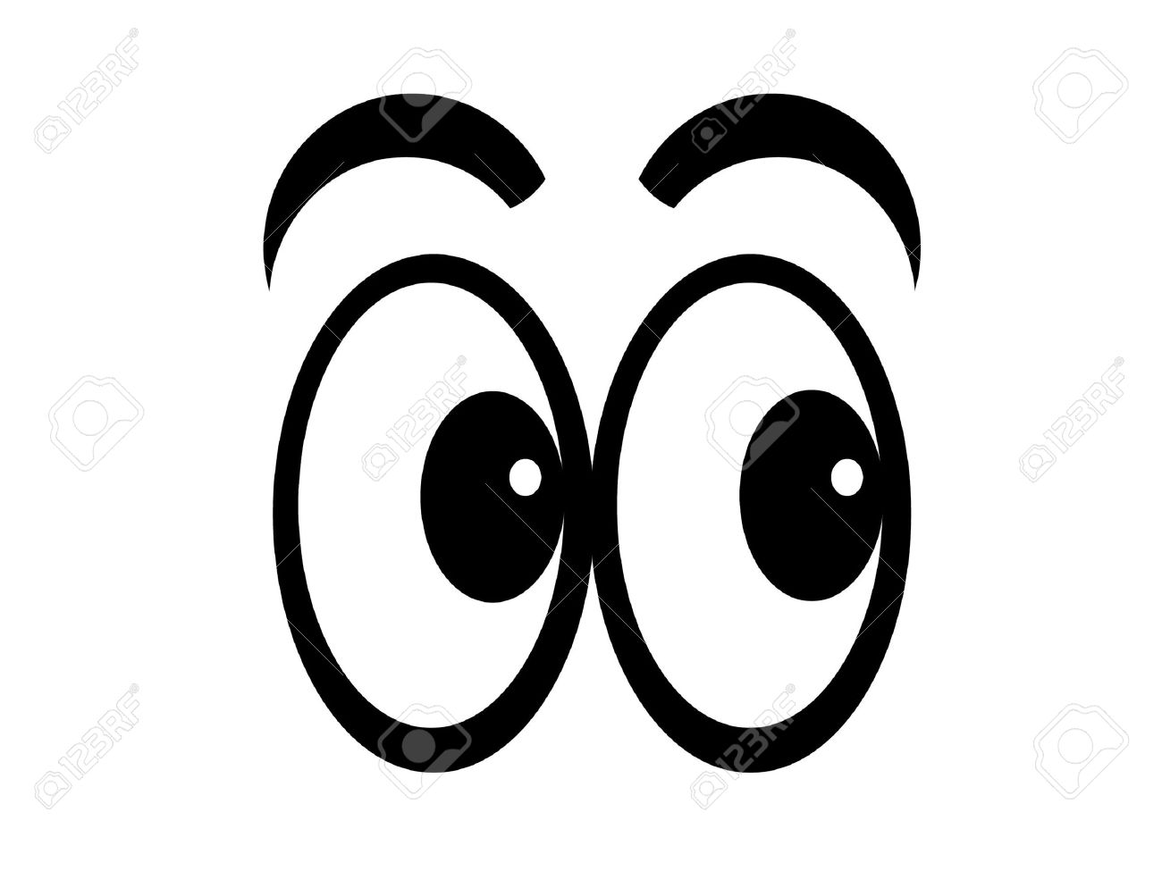 Looking eyes clipart