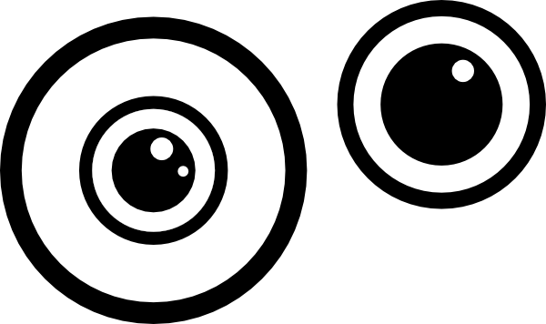 Eyes black and white simple eye clipart black and white free