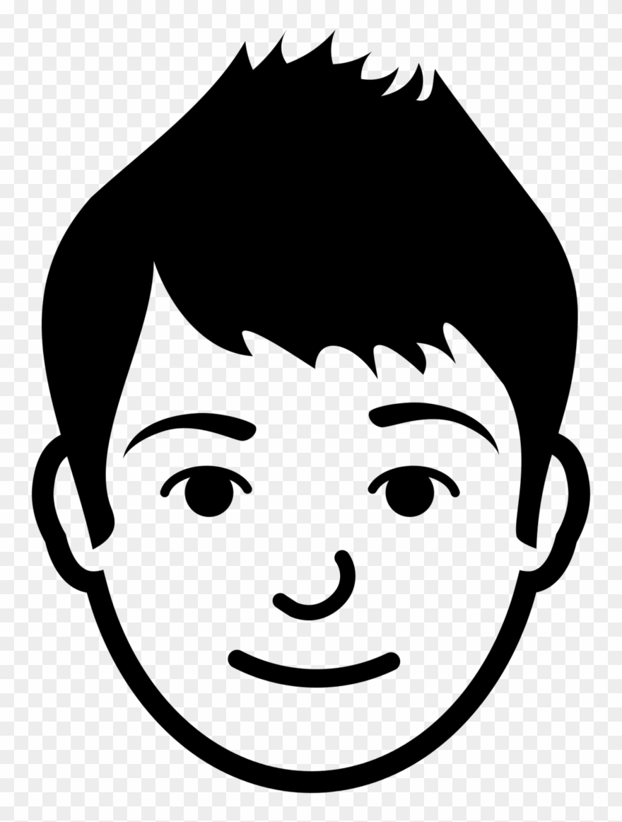 Brother Face Clipart Black And White