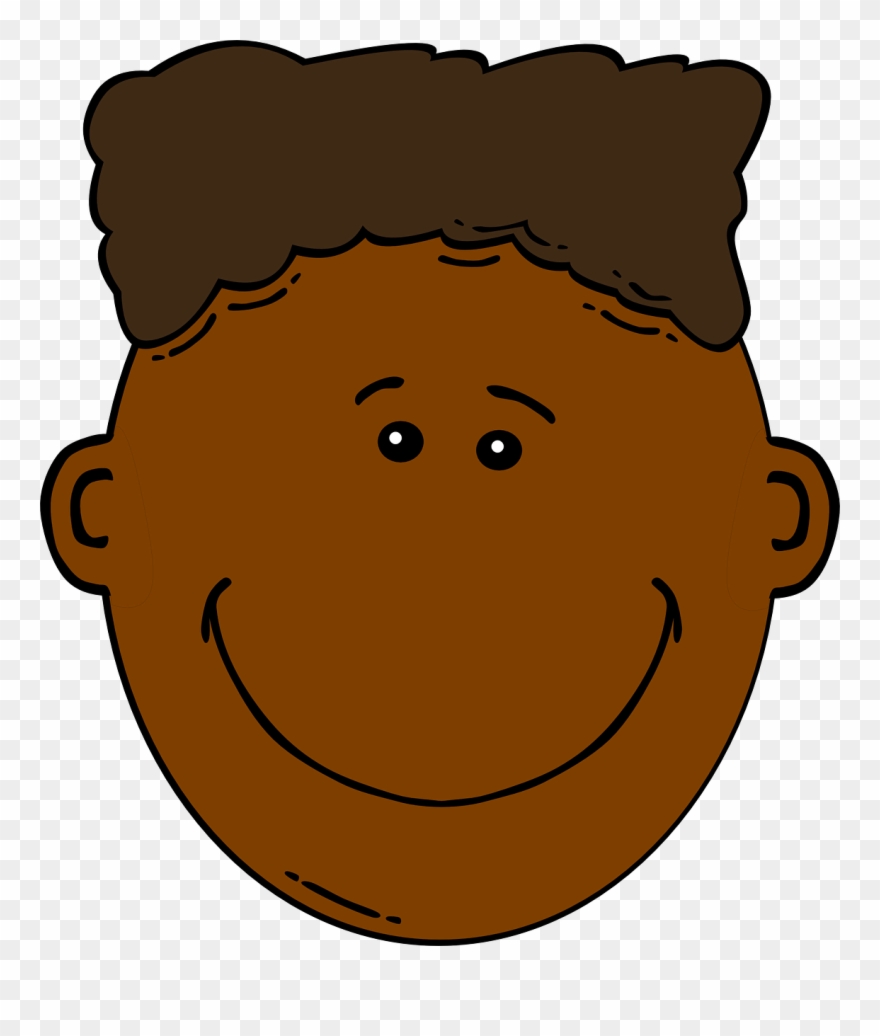 Brown Hair Clipart Boy Head
