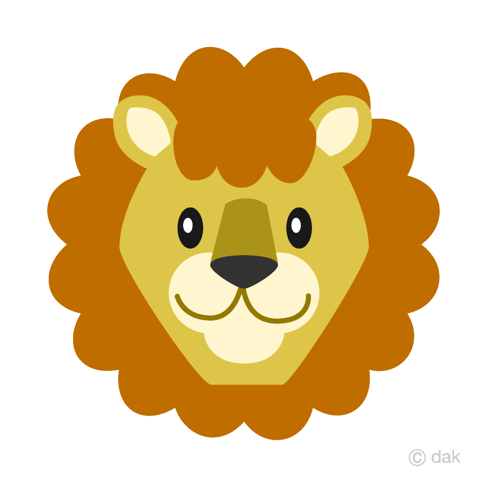 Free Simple Lion Face Clipart Image