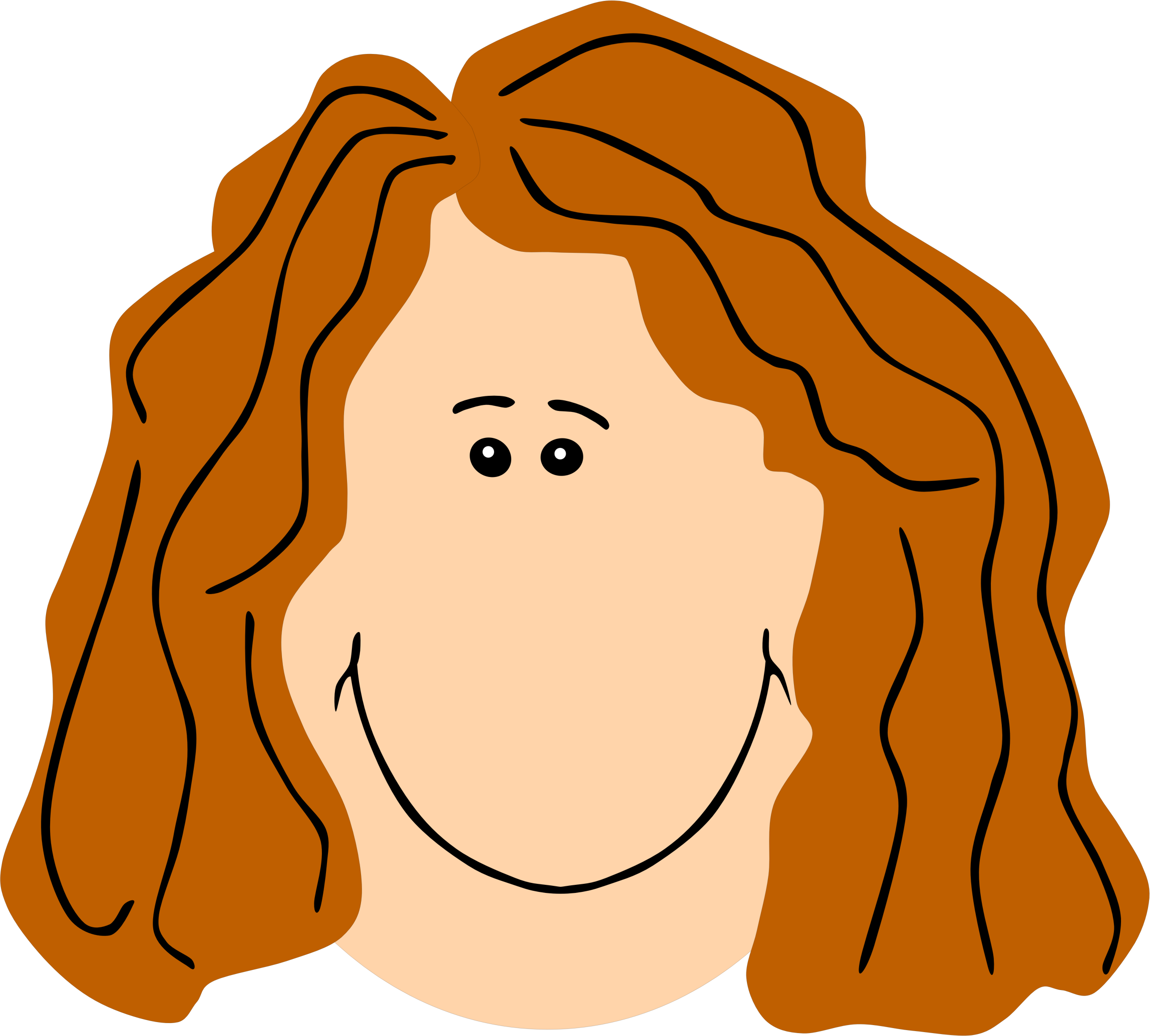 Mother clipart face.