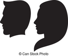 Face side Vector Clipart Royalty Free