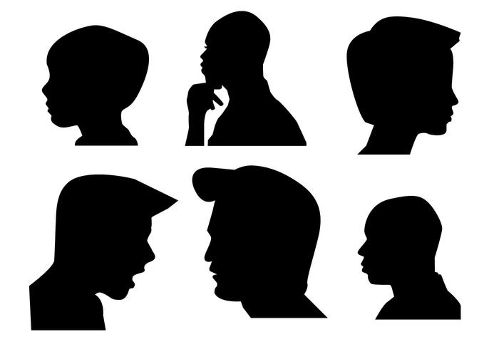 Boys Side Face silhouette
