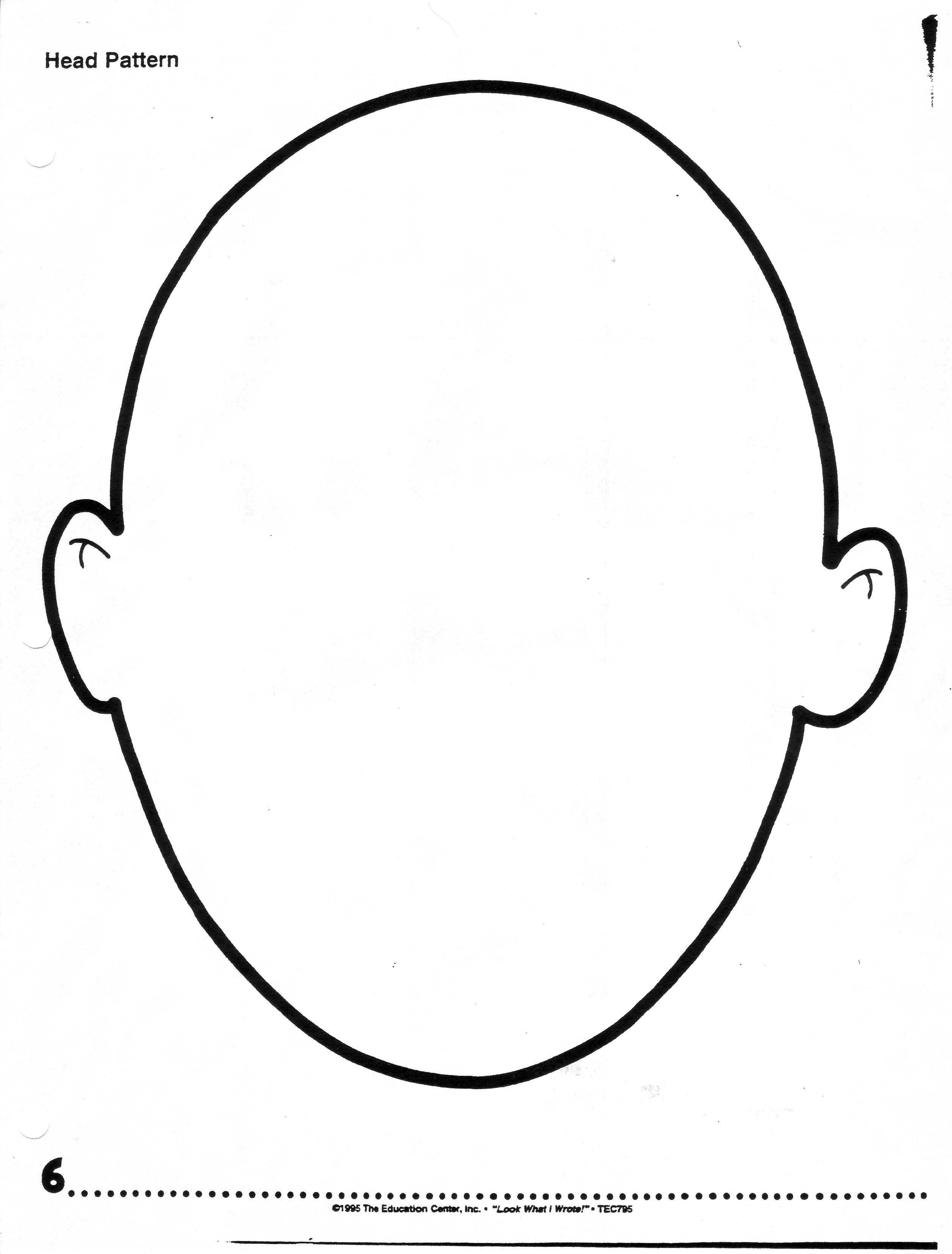 Outline Of Face Template