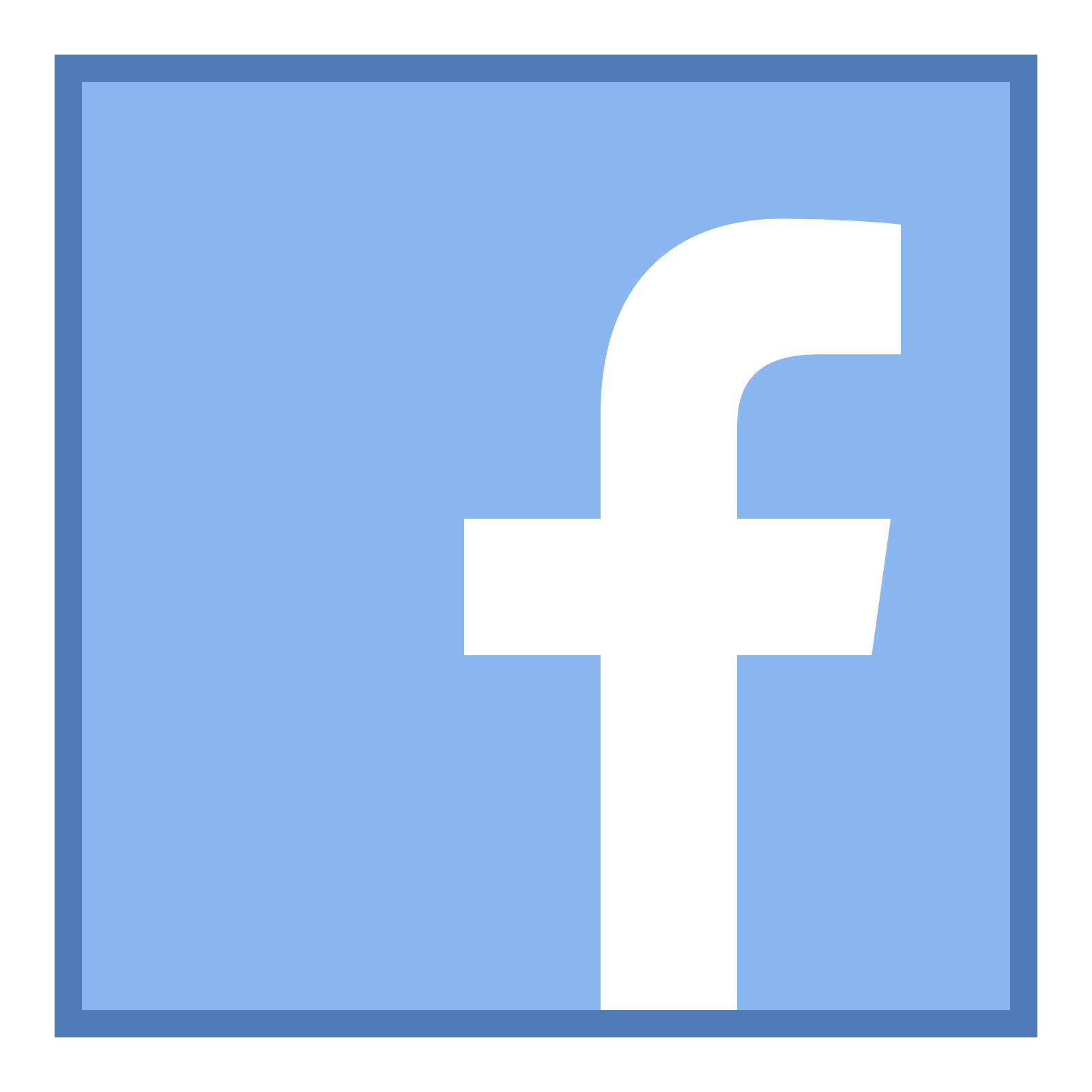 Facebook Logo Icon Very Clear Blue Png