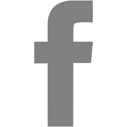 Gray facebook icon.