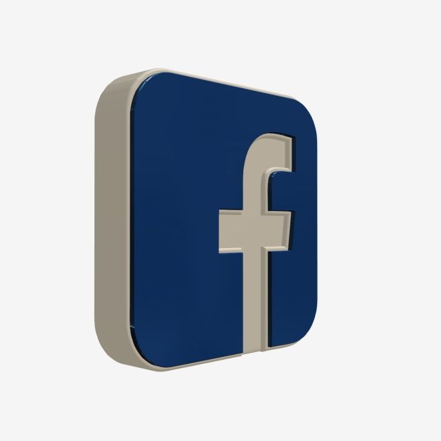 3d Facebook Icon,