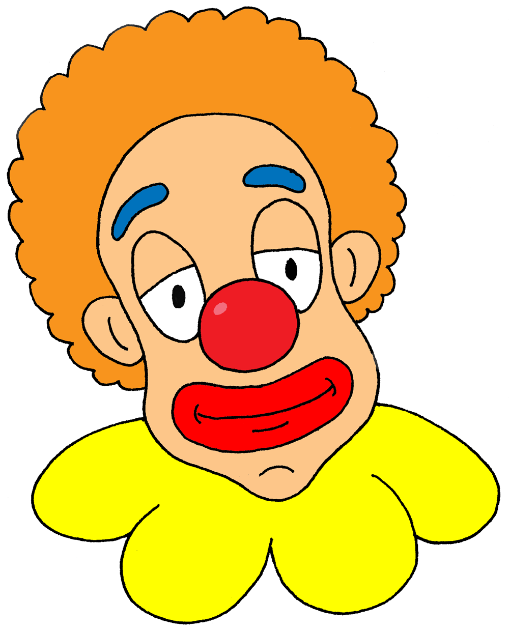 Image of clown face clipart