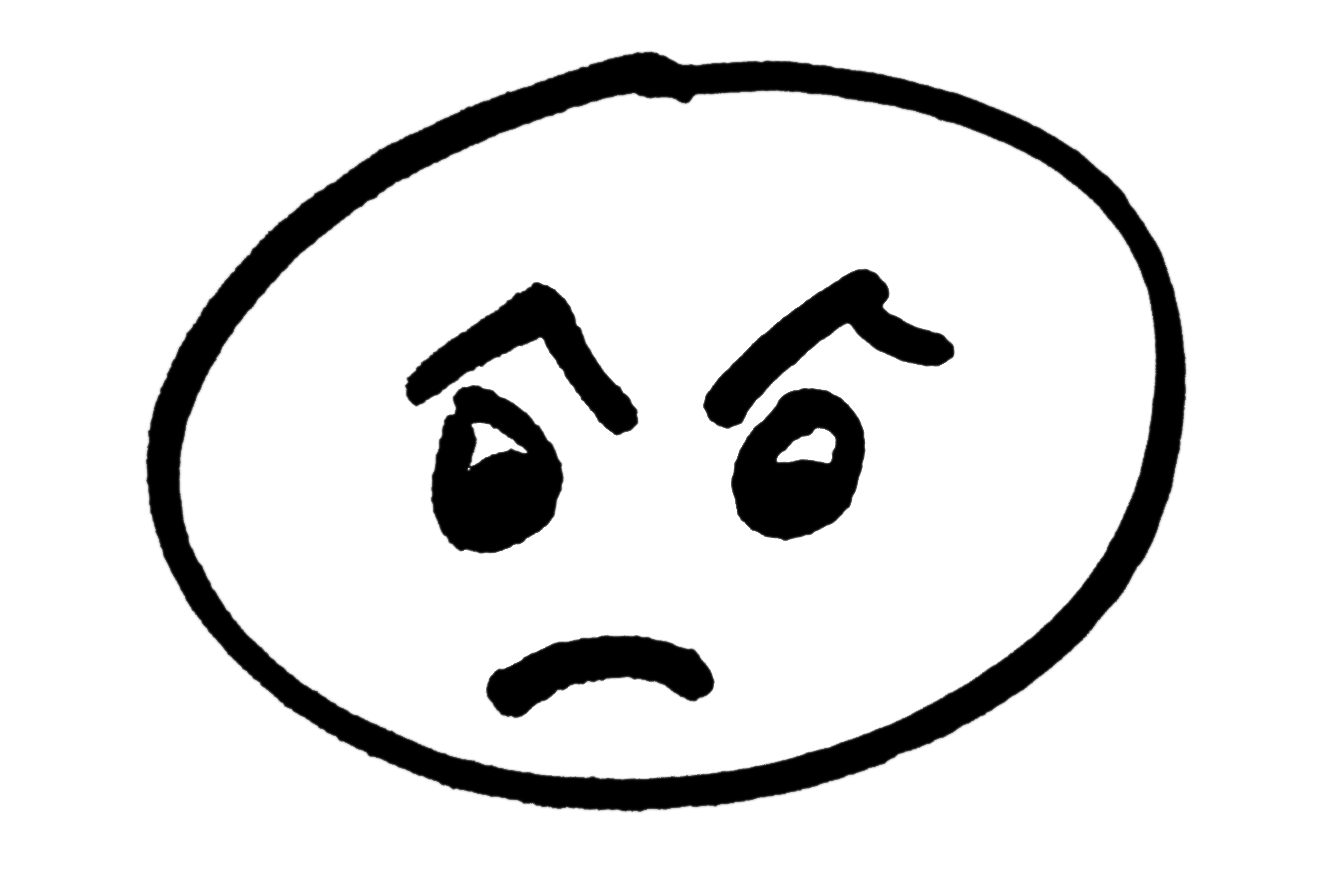 Angry Face Clip Art Picture