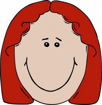 Mother face clipart.