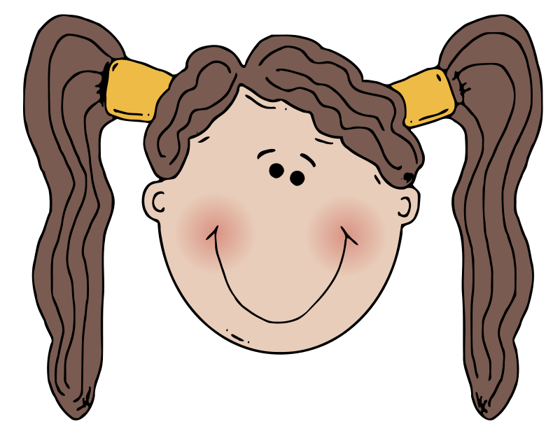 Mother face clipart.