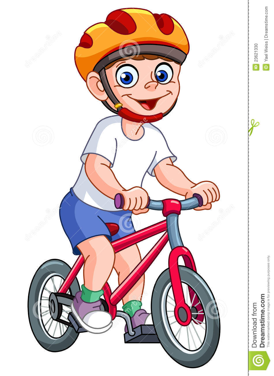 Fahrrad fahren clipart