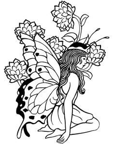 Free Fairy Images Black And White, Download Free Clip Art