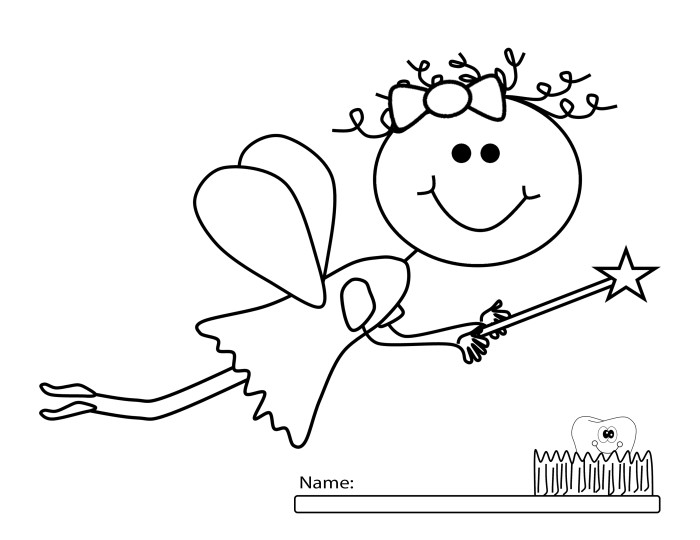 fairy clipart free black and white