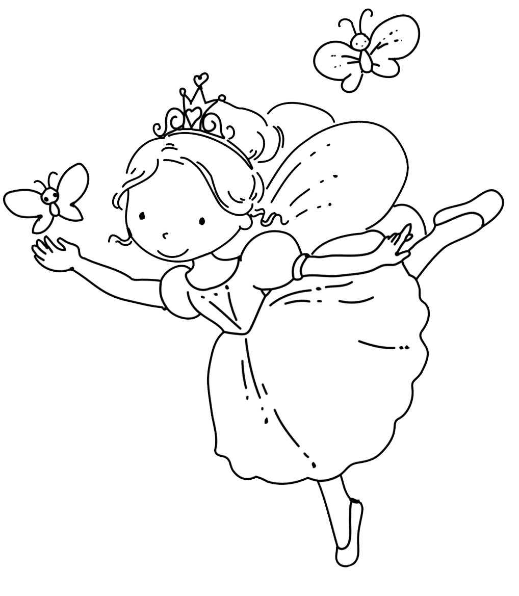 Free Fairy Black And White Clipart, Download Free Clip Art