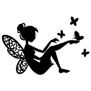 Fairy with butterflies.