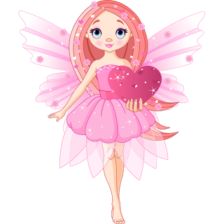 Pretty cartoon fairy