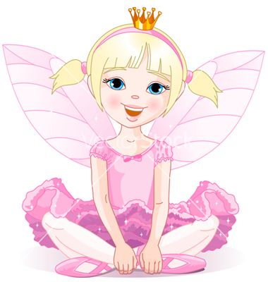 Fairy ballerina vector.