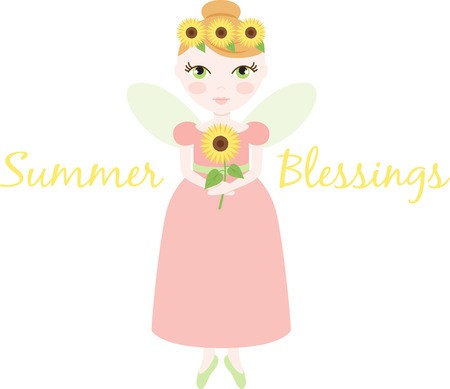 An pretty fairy will welcome in summer