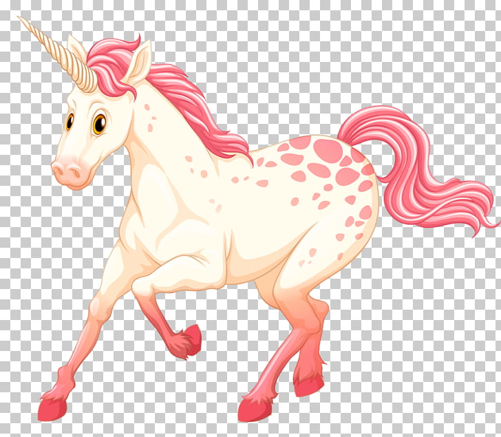 Unicorn Fairy tale Illustration, unicorn, white and pink