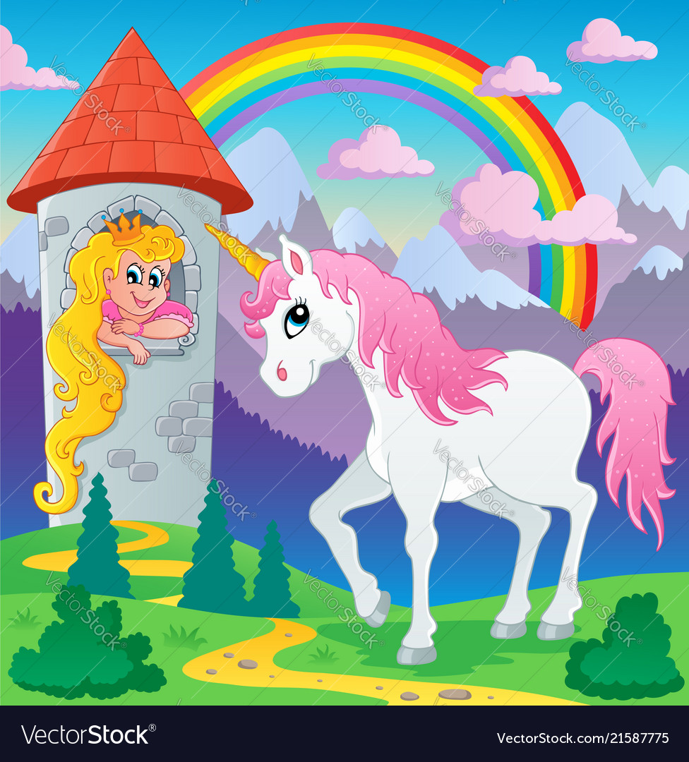 Fairy tale unicorn theme image