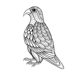 Arabic falcon vector.