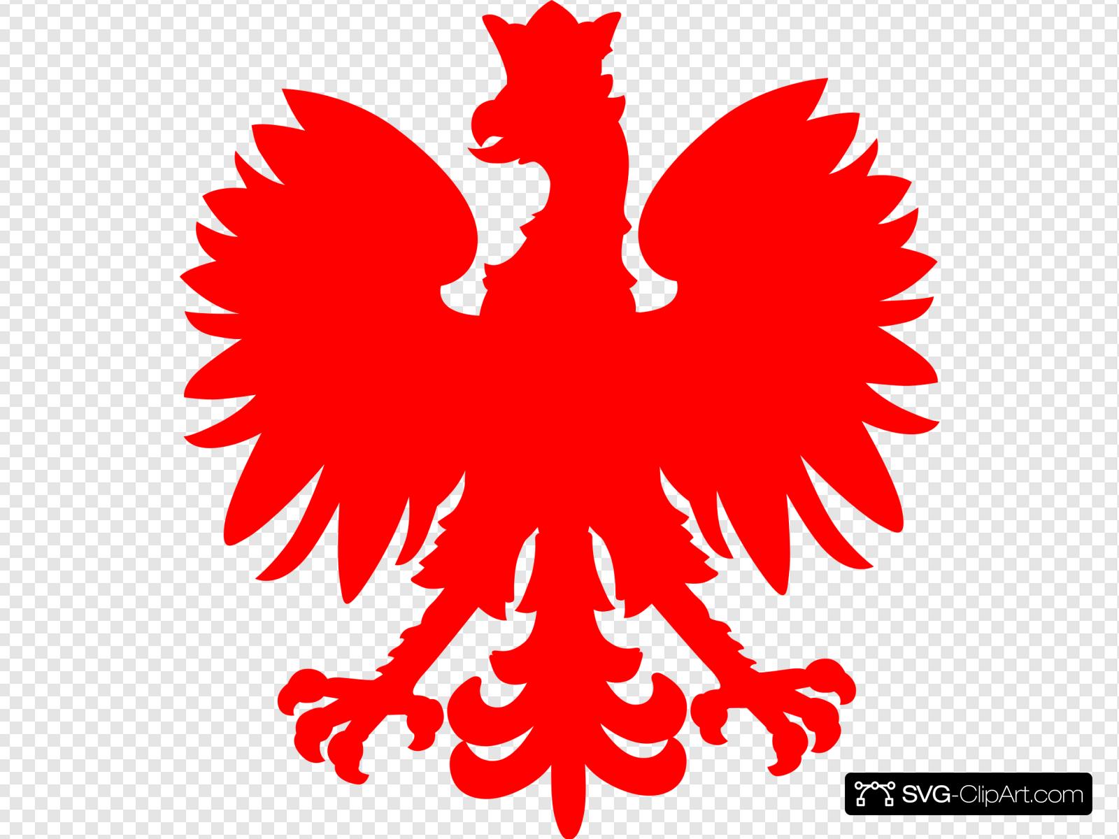 Red Polish Falcon Clip art, Icon and SVG
