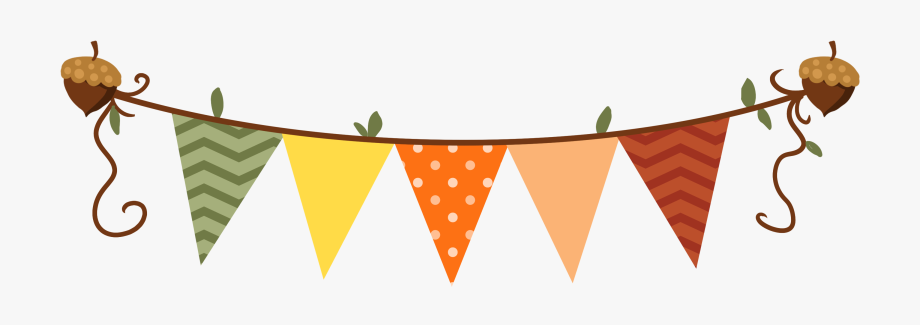 Fall clipart bunting.