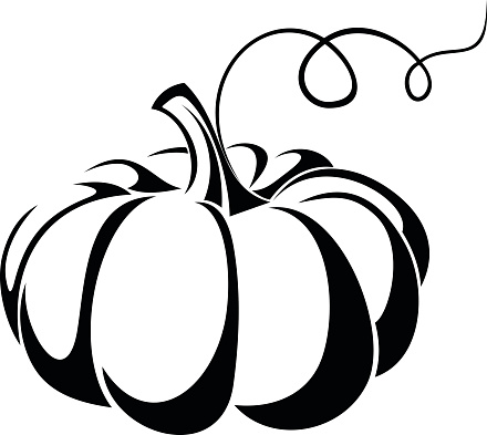 Pumpkin black and white halloween pumpkin clip art