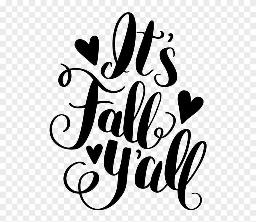 fall clipart black and white happy