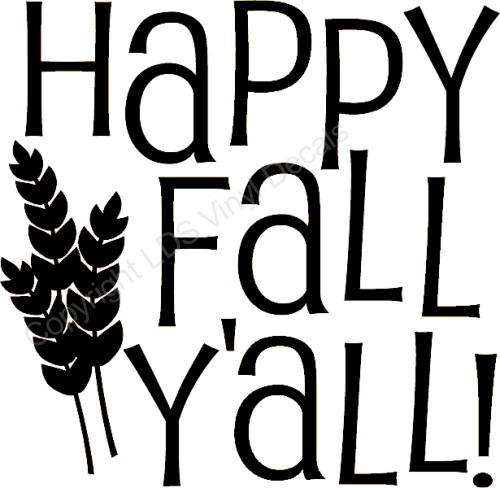 Happy Fall Clipart Black And White