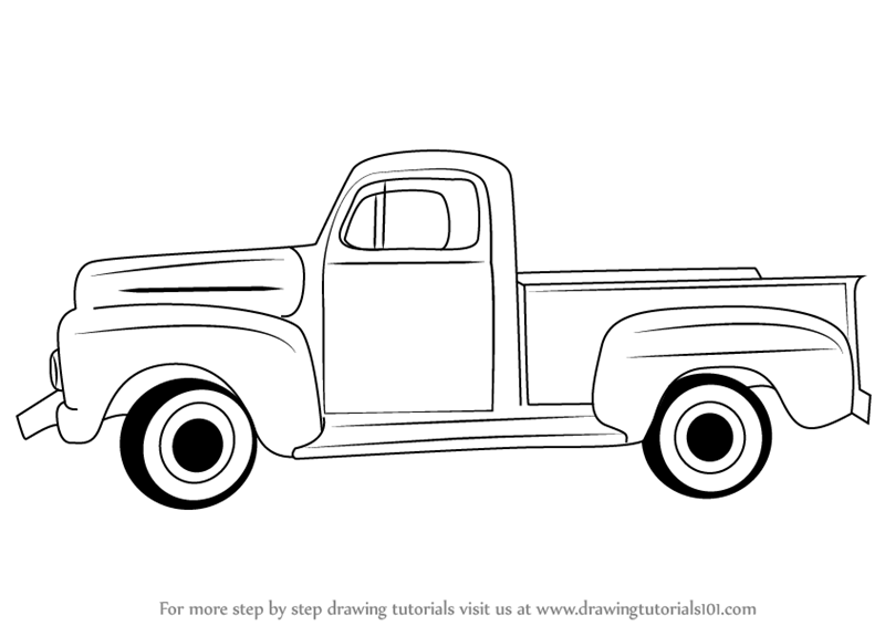Learn How to Draw a Vintage Truck