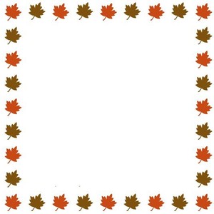 Fall Leaves Border Clipart