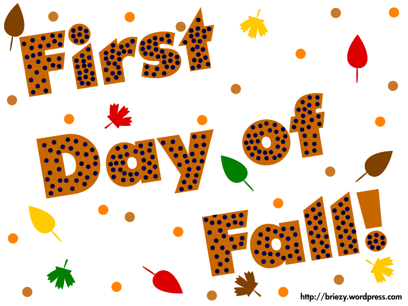 First day of fall clipart